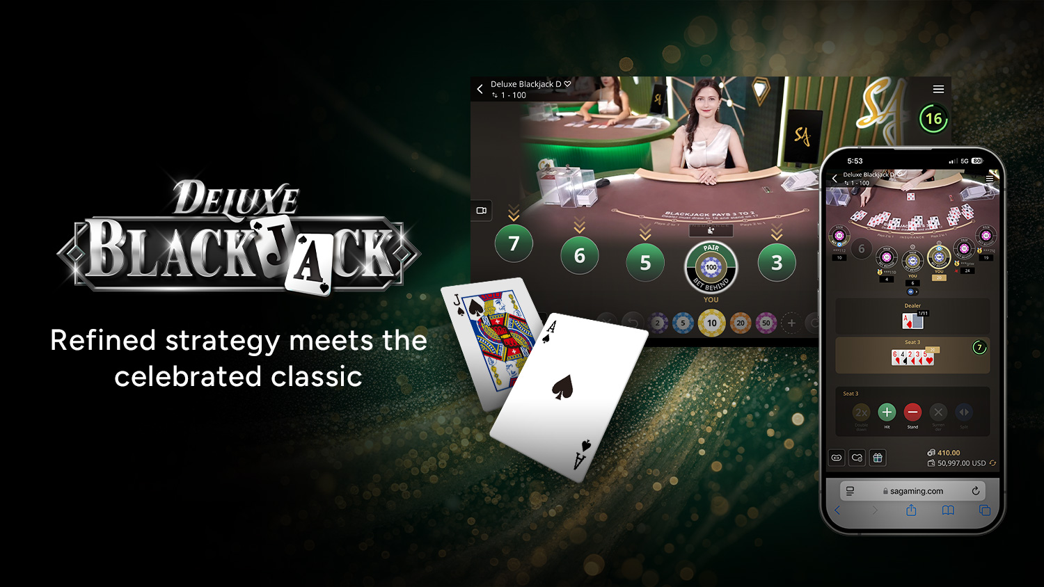 Experimente o novo Blackjack de Luxo agora!