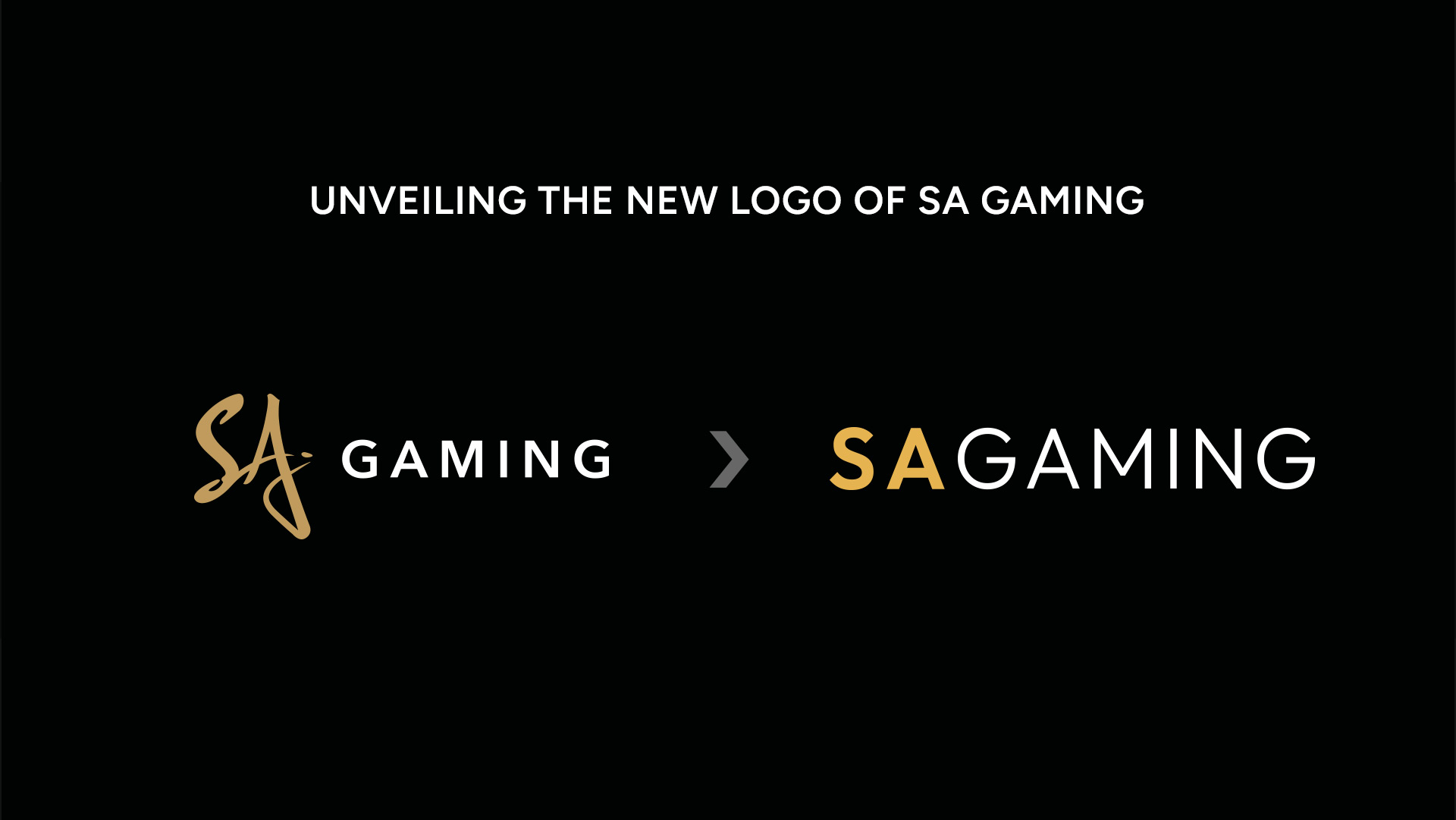 Image showing both old and new logos of SA Gaming